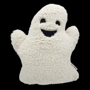 Novogratz Halloween Ghost Sherpa‎ Plush Pillow 16" Blush TikTok Viral Preowned